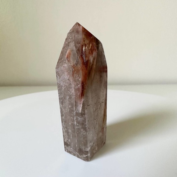 Fire Amphibole Quartz Point Angel Phantom Tower Crystal Natural High Quality - Picture 4 of 6
